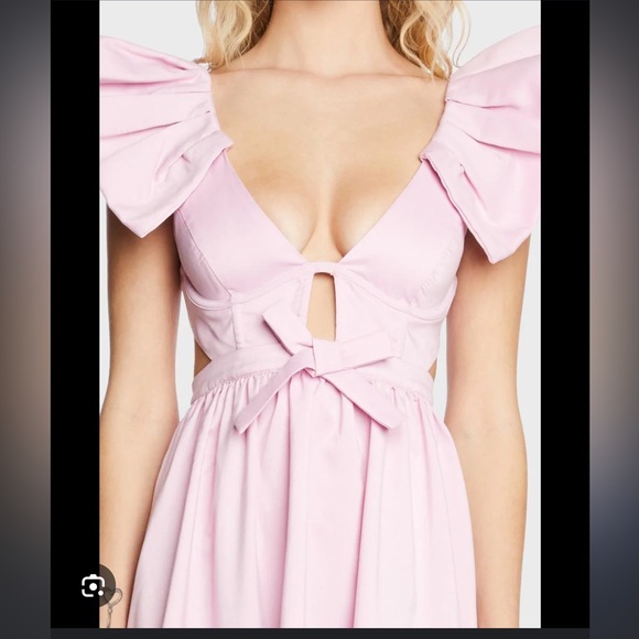 FOR LOVE & LEMONS Pink Pastel Miriam Maxi Dress - Picture 2 of 4